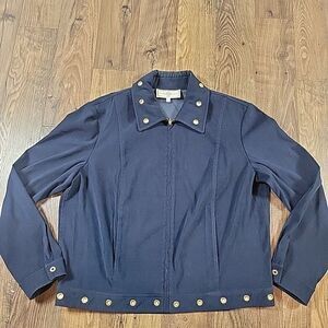 St. Johns Sport by Marie Gray Women's Large Full Zip Shirt Jacket Flaws*